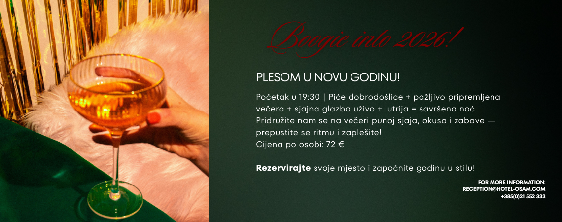 Nova godina u restoranu Otok hotela Osam